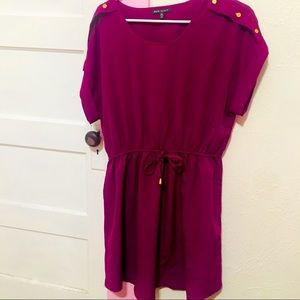 Purple Crepe Dress